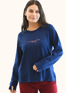 SWEATSHIRT JUST RIGHT AZUL