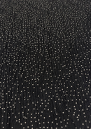 PAÑUELO PLISADO NEGRO PUNTOS BLANCOS