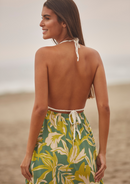 VESTIDO TEJIDO HALTER CORTO