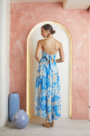 VESTIDO GASA STRAPLE