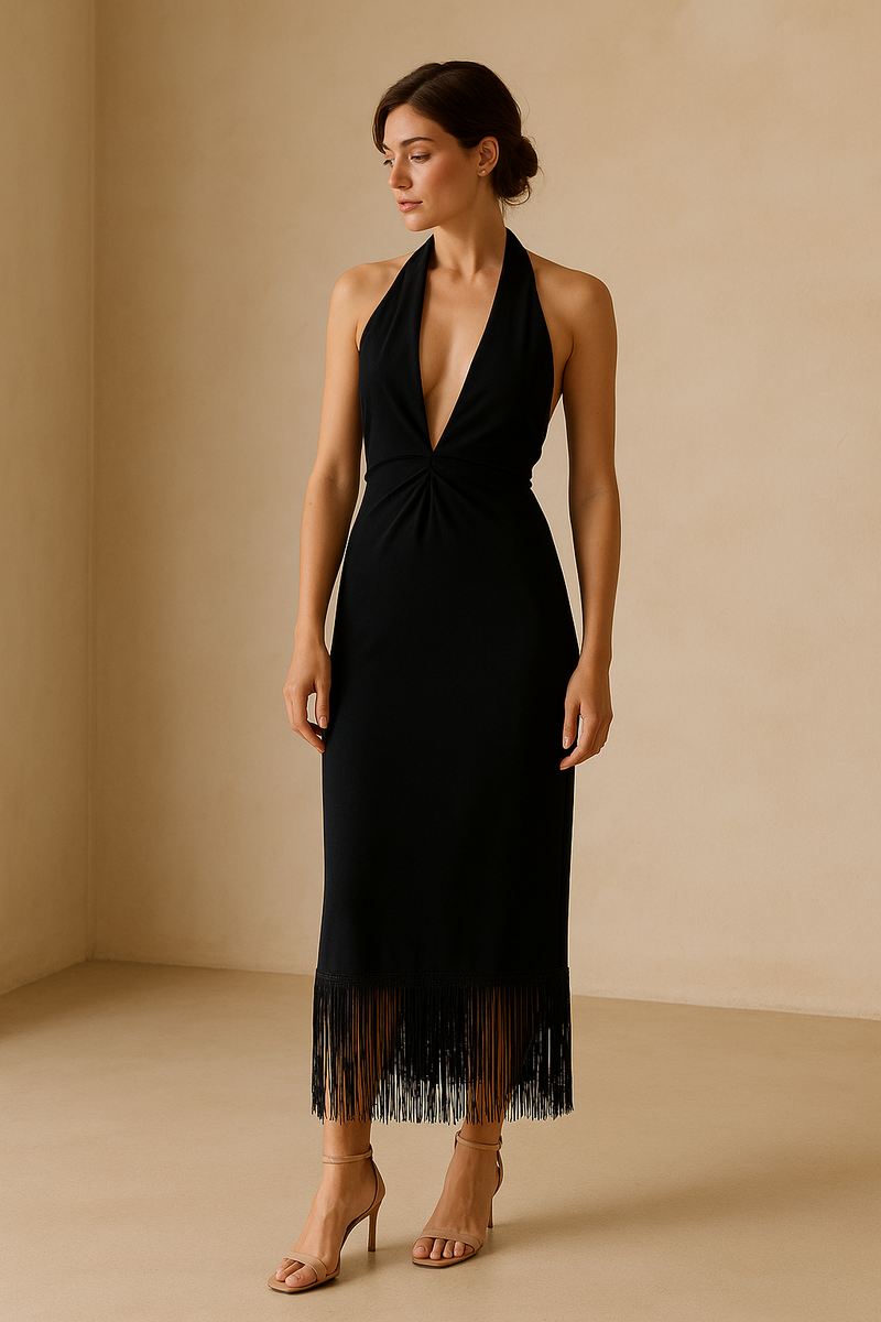 VESTIDO FLECOS