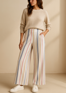 PALAZO PINZAS ELASTICADO FLOREADO