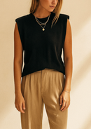 TOP HOMBRERAS TEJIDO