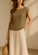 POLO TEJIDO CUADRITOS