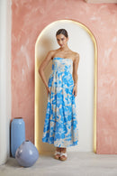 VESTIDO GASA STRAPLE