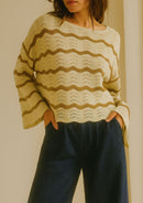 CHOMPA ANCHA TEJIDO CURVO