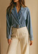 CASACA CROP DENIM