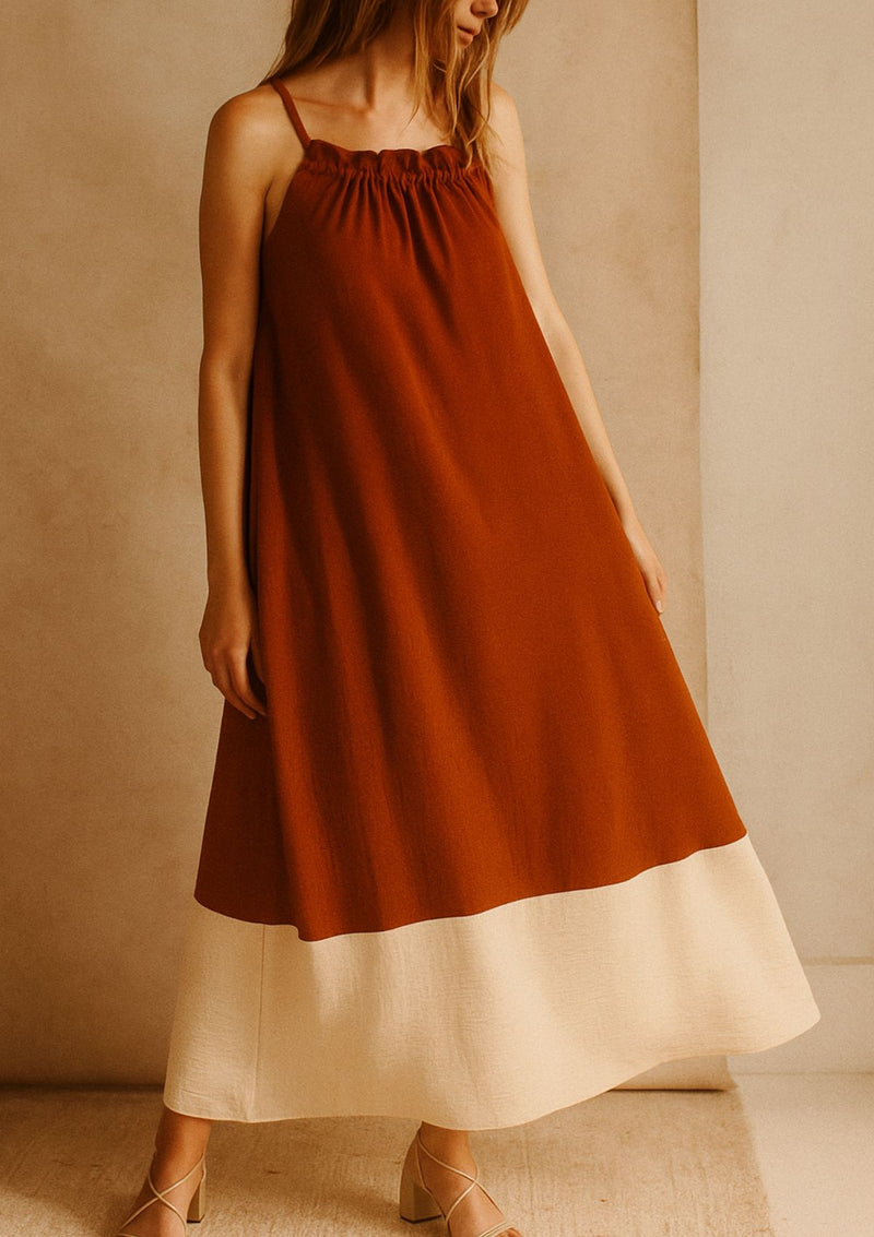 VESTIDO HALTER GASA