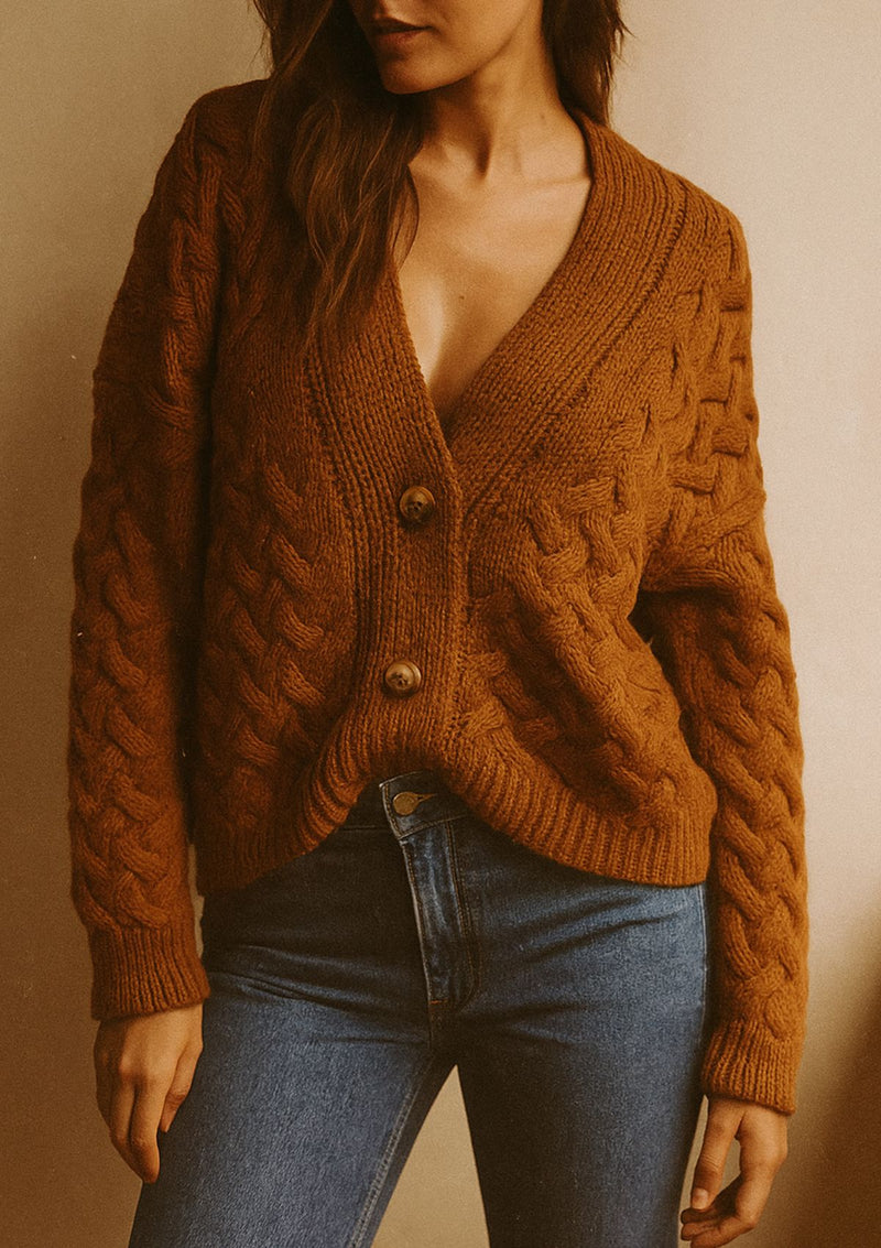 CARDIGAN TRENZAS CHUNKY