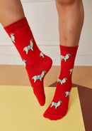 MEDIAS LLAMITA PERUANA ROJA