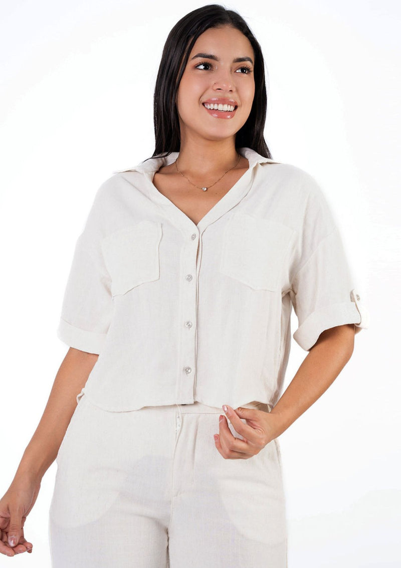 BLUSA LINO VICTORIA