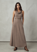 VESTIDO SCARF TAUPE