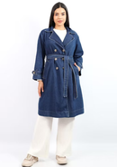TRENCH COAT GRECIA AZUL