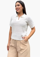 POLO TEJIDO FERNANDA IVORY
