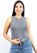 TOP TEJIDO LIVIA MELANGE
