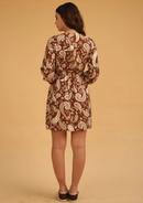 VESTIDO ARIA MARRON PRINT