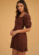 VESTIDO MOLINA MARRON