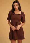VESTIDO MOLINA MARRON
