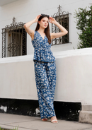 BLUSA CONSTANZA PRINT AZUL