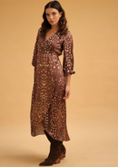 VESTIDO ISABELLA MARRON PRINT