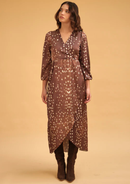 VESTIDO ISABELLA MARRON PRINT