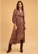 VESTIDO ISABELLA MARRON PRINT