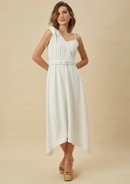 VESTIDO ALMENDRA BLANCO