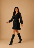 VESTIDO ESFERA NEGRO LABRADO