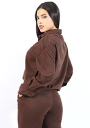 BLUSA MARINA MARRON