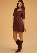 VESTIDO MOLINA MARRON