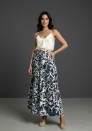 FALDA SILVIA PRINT AZUL