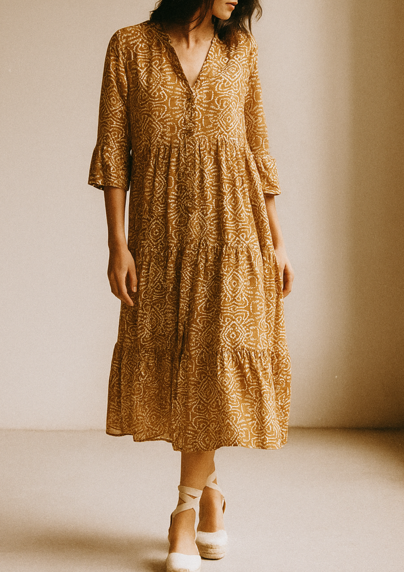 VESTIDO VICTORIA BEIGE