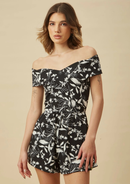 ENTERIZO TAMARA NEGRO/BLANCO