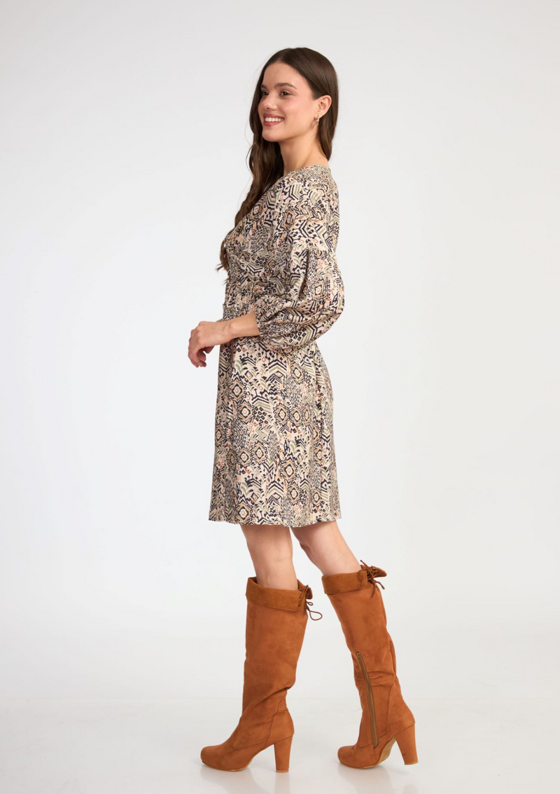 VESTIDO MARTINA ESTAMPADO NEGRO