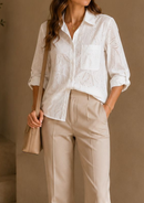 BLUSA BRODERIE ML 3/4