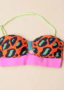 BIKINI BENGAL ORANGE HIGH WAIST