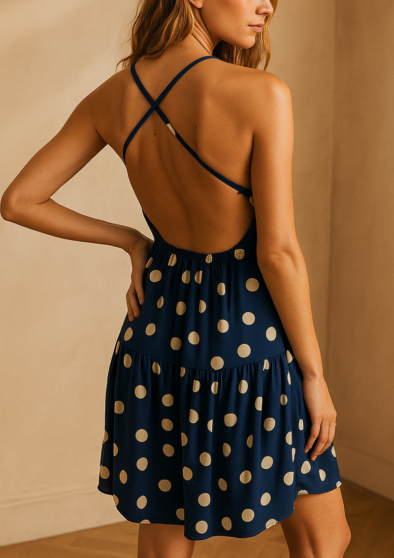 VESTIDO LUNARES CORTO
