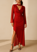 VESTIDO SCARLETT MANGAS GASA