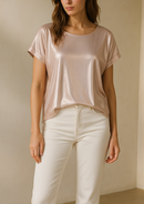 BLUSA M/C METALIZADO