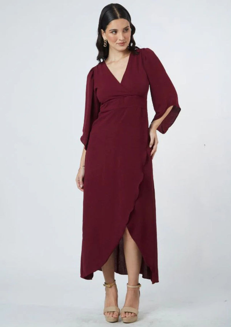 VESTIDO MAJO GUINDA