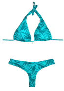 BIKINI RENATA PALMAS TURQUESA