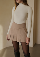 FALDA SHORT TABLEADA