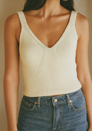 TOP TEJIDO LISA BLANCO