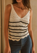 TOP RUTH TEJIDO RAYAS