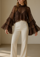 BLUSA CHLOE ASIMETRICO