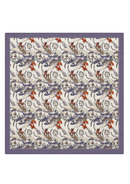 PAÑUELO SEDA FLORES LILA/NRJ 70X66