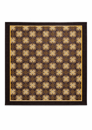 PAÑUELO SEDA DISEÑO MARRON