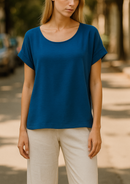 BLUSA M/C SEDA CREPE