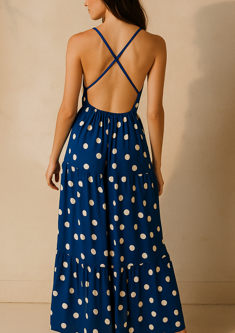 VESTIDO LUNARES LARGO