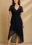 VESTIDO CORTO ENCAJE